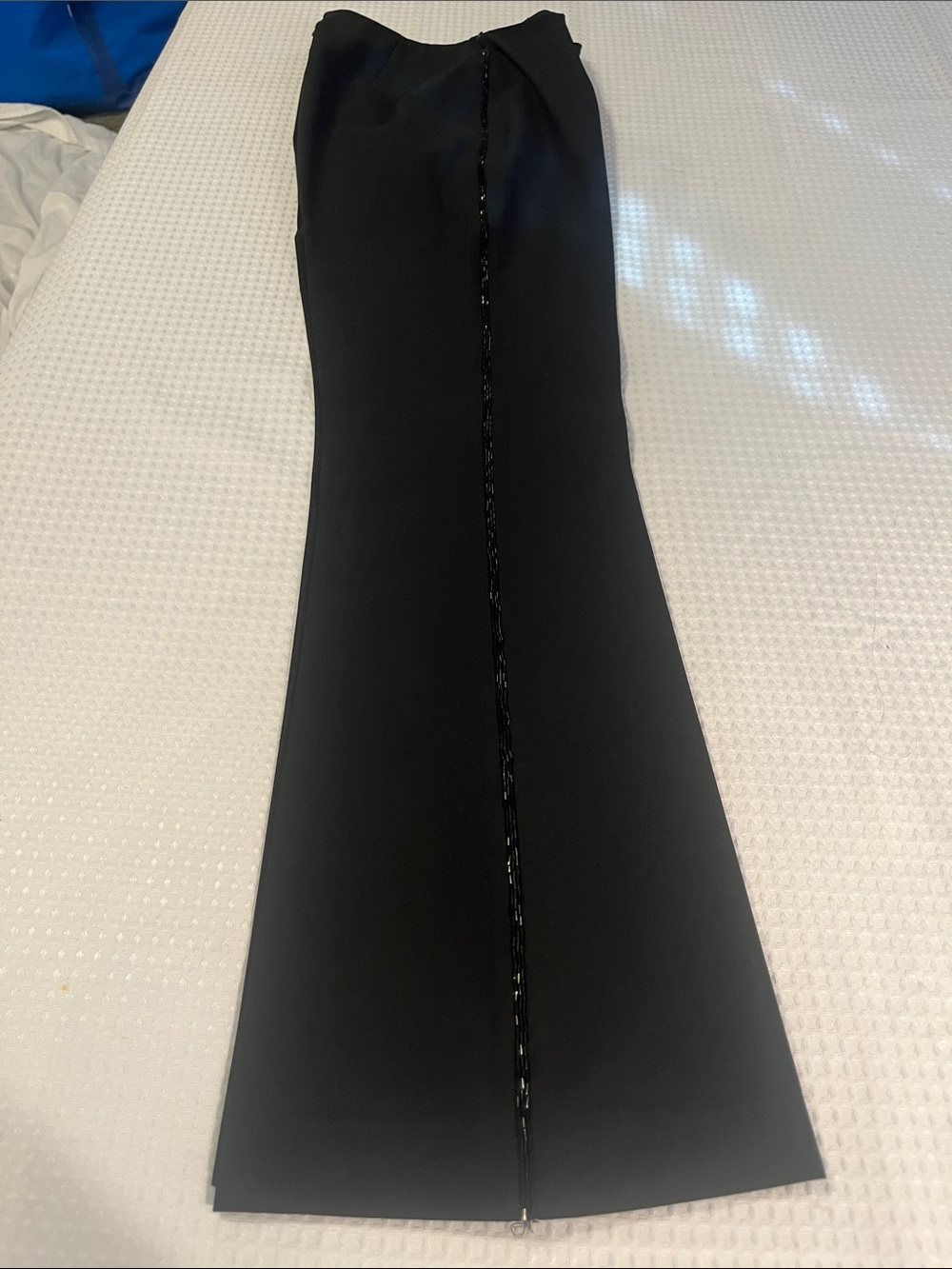 Karen Kane Women's Black Seam-Detail Dress Pants, zip up in back Sz 4